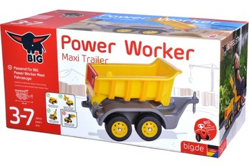 BIG Power Worker Maxi Plat Ride на прицепе