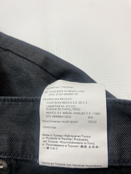 HUGO BOSS BLACK czarne Spodnie Jeansy W 35 L 32