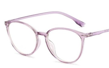 OKULARY KOREKCYJNE MINUSY KOCIE fiolet -0.5 do -6
