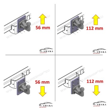 Крюк из оцинкованной листовой пластины, регулировка высоты шарика для Iveco Daily 06-11