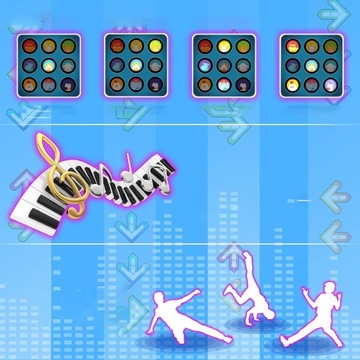 БОЛЬШОЙ ТАНЦЕВАЛЬНЫЙ КОВРИК МУЗЫКАЛЬНАЯ ТАНЦЕВАЛЬНАЯ ИГРА