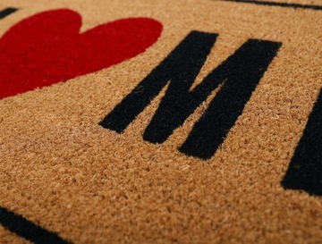 КОВРИК ДЛЯ ВХОДА НА УЛИЦУ КОКОС, ПРОЧНЫЙ, 45x75см