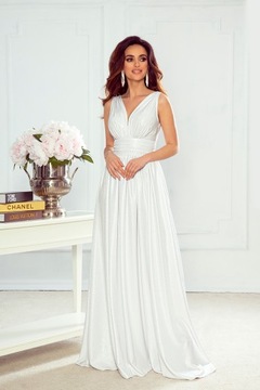 ПЛАТЬЕ ВИРДЖИНИЯ С БЛЕСКОМ, БЕЛОЕ СВАДЕБНОЕ 34 XS
