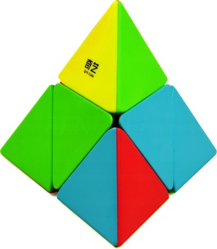 ОРИГИНАЛЬНЫЙ QiYi 2x2 Pyramorphix КУБ + ПОДСТАВКА