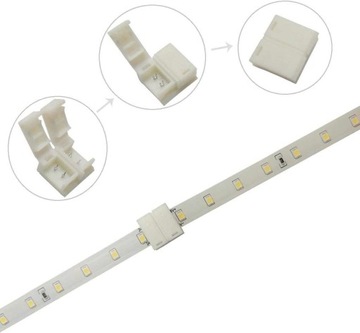 РАЗЪЕМ ДЛЯ СВЕТОДИОДНЫХ ЛЕНТ 10мм 2PIN - 2PIN ВОДОНЕПРОНИЦАЕМЫЙ