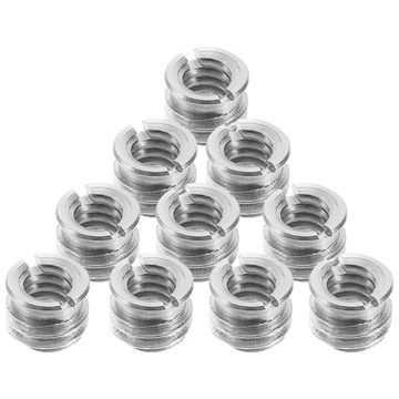 10 SZT. ADAPTER STOJAKA MIKROFONOWEGO 3/8 DO 1/4 ŚRUBA KAMERY