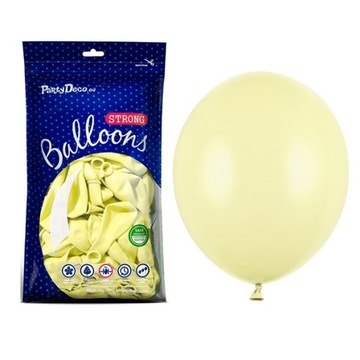 Balony jasne żółte na Urodziny Wielkanoc girlanda dekoracje 12cm 100szt