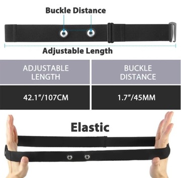 Ремешок с датчиком пульсометра для GARMIN POLAR WAHOO Magene Coospo