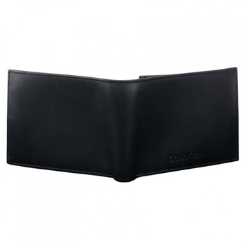 Calvin Klein portfel męski skórzany czarny K50K505705 BAX