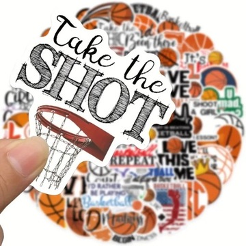 НАБОР НАКЛЕЙКОВ «МИКС БАСКЕТБОЛ» 50 шт. для мальчика