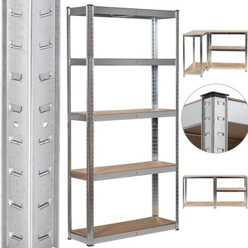 REGAŁ MAGAZYNOWY METALOWY 3w1 180/90/30 5x175 kg DOOC