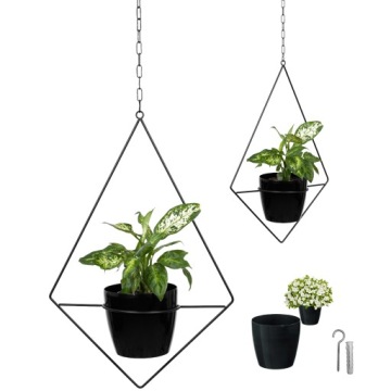 НАСТЕННАЯ МЕТАЛЛИЧЕСКАЯ ПОДСТАВКА ДЛЯ ЦВЕТОВ LOFT ЧЕРНАЯ БЕЛАЯ ДЛЯ РАСТЕНИЙ В ГОРШКАХ