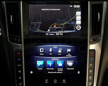 INFINITI Q50 ПОЛЬСКИЙ МЕНЮ КАРТА РАДИО