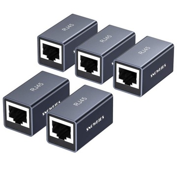 5x Rj45 Łącznik Złącze Kabla Ethernet