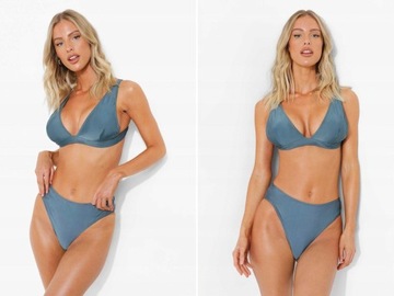 DÓŁ OD BIKINI NIEBIESKI KLASYCZNY Boohoo