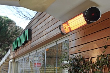 Нагревательный зонтик Kaltmann Настенный галогенный обогреватель для террасы 2000 Вт