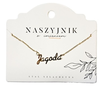 Naszyjnik z imieniem Jagoda