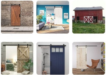 АМАРНАЯ ДВЕРЬ СИСТЕМА РАЗДВИЖНЫХ ДВЕРЕЙ КОМПЛЕКТ ФУРНИТУРЫ 2M LOFT RETRO BARNDOOR