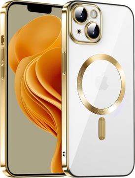 УСИЛЕННЫЙ ЧЕХОЛ MAGSAFE GLAMOUR для iPhone 13 / iPhone 14 + СТЕКЛО 9H