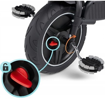 Трехколесный велосипед SPINSTEP 5в1 Kinderkraft серый