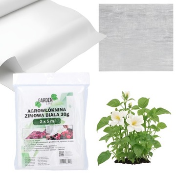 AGROWŁÓKNINA OKRYCIOWA WŁÓKNINA JESIENNO-ZIMOWA 2x5m 30g BIAŁA