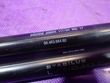 CITROEN C2 TLUMIČE PRUŽINY PLYNOVÉ SEDADLA ZADNÍ SEDAČKY POHOVKA 9648388480