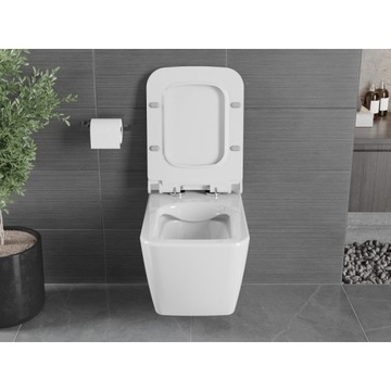 MEXEN VEGA MISKA WC RIMLESS DESKA WOLNOOPADAJĄCA SLIM DUROPLAST