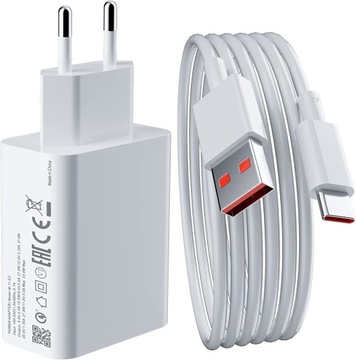 Xiaomi Szybka Ładowarka Sieciowa 33W + Kabel USB-C MDY-11-EZ 3A Do Redmi 13