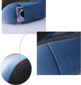 ПОДУШКА ДЛЯ ШЕИ ДЛЯ ПОДГОЛОВНИКА САМОЛЕТА ПЕНА С ПАМЯТЬЮ ПАМЯТИ