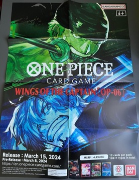One Piece Card Game - Wings of the Captain Poster - New - Store Exclusive