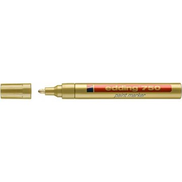 Marker olejowy EDDING 750 złoty 2-4mm okr.