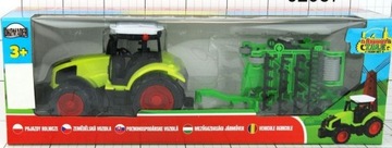 TRAKTOR CIĄGNIK Z MASZYNĄ ROLNICZĄ SIEWNIK