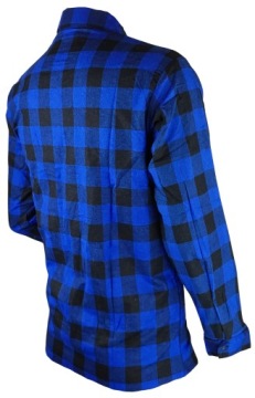 Рубашка FLANEL WORKING SHIRT 100% BOTH MENS OSH COLOUR BLUE check, размер XL