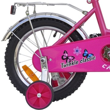 Rower 14 cali TWINKLE Classic PINK/Chrom WARSZAWA