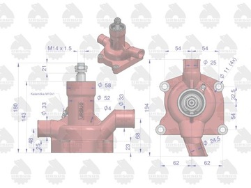 Водяной насос C-360 ORIGINAL URSUS