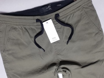 HOUSE khaki spodnie materiałowe jogger XL