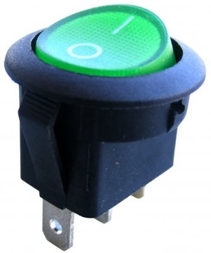 Przełącznik klawiszowy SW01AC ~230V zielony