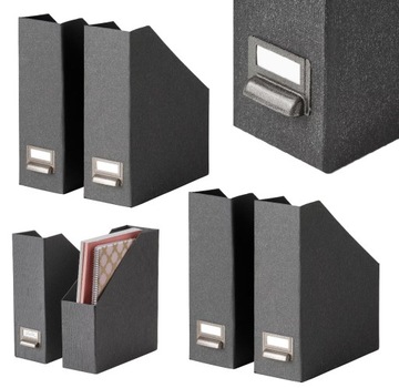 IKEA TJOG SEGREGATOR ORGANIZER NA DOKUMENTY CIEMNOSZARY 4 SZT