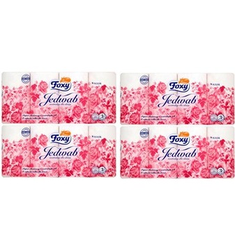Foxy Jedwab Papier Toaletowy 4x (8 rolek)