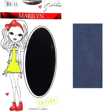 Marilyn Julia 140/146 rajstopy bawełniane blue