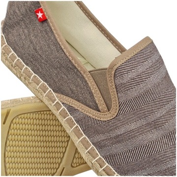 ESPADRYLE MĘSKIE BIG STAR BRĄZ FF174541 R43