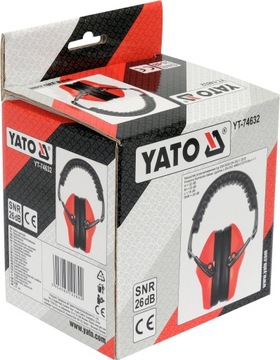 ЗАЩИТНЫЕ НАШУШКИ YATO ДЛЯ ЗАЩИТЫ УШЕЙ 26 ДБ УНИВЕРСАЛЬНОГО РАЗМЕРА