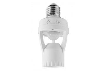 Czujnik ruchu biały CR-6. 60W E27 240V kąt działania 360st zasięg 6m IP20 C