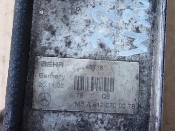 ОХЛАДИТЕЛЬ ТОПЛИВА MERCEDES C W203 2.2 CDI 6120700079