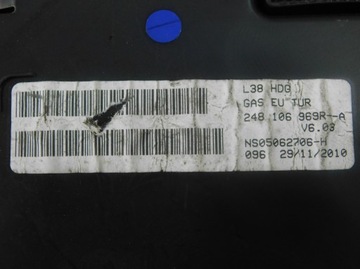 248106969R PŘÍSTROJOVÁ DESKA BUDÍK RENAULT MEGANE III 3 1.6 16V BENZÍN