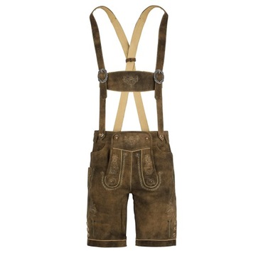 Super Spodenki Męskie Lederhose na OKTOBERFEST 56