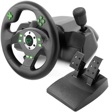 KIEROWNICA DO PC PS3 PEDAŁY BIEGI USB WIBRACJE