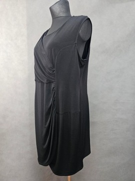 Simply sukienka czarna do kolan maxi 52