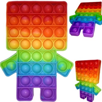 Pop it push bubble zabawka sensoryczna robot popit