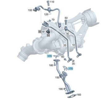 TĚSNĚNÍ PŘÍVODU OLEJE TURBÍNY MERCEDES OM651